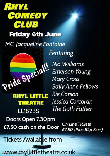 Rhyl Comedy Club June 2025 Rhyl Comedy Club June 2025